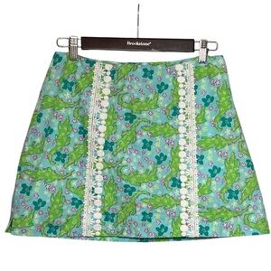 Lily Pulitzer Alberta Gator Aliigator Skort
